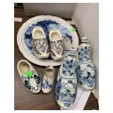 Holland Clog Shoe Decor and Plate (some repaired