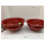 2cnt Red Mixing Bowls