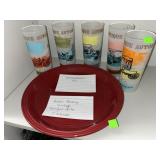 Anchor Hocking Auto Glasses & Mainstay Stoneware