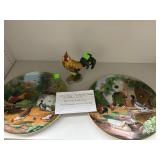 Collectible Plates & Rooster