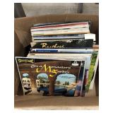 Box of Vinyl Records