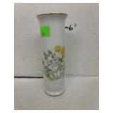 Vintage Bud Vase - Roses & Butterfly