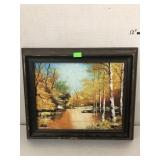 Framed Oil Painting Signed SC Approx 12x11