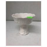 White Ceramic Grape Design Small Bowl
