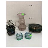 Trinket Boxes, Candle Holders, & Amethyst Bubble
