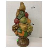 Vntg Hand Painted Fruit Tree