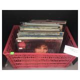 Crate of Vinyl records Approximately 60