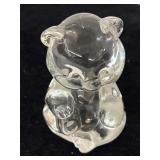 Fenton Clear Glass Bear