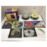 Jewel cases, discs, print artist, print studio