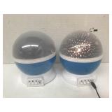 2 Dream rotating Projection Lamps, Work USB 1
