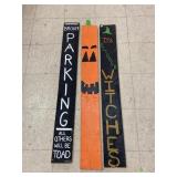 3  Wooden Halloween Signs 4 ft