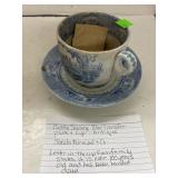 Antique Castle Scenery plate & cup