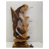 Wooden Carved Humming Birds and Hammond Mini