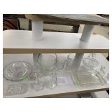 Clear Glass, Candle Holders, Misc