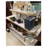 Tiered Shelving with Wheels, Contents Sold