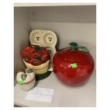 4cnt Apple Decor, Cookie Jar has Chips