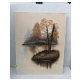 Nature Oil Painting On Canvas Approx 16x20