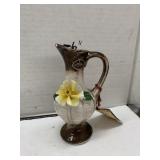 Vntg Italian Capodimonte Pitcher, Chipped