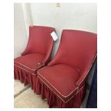 Pair of Matching Red Chairs