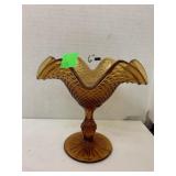 Vntg Jeannette Glass Compote