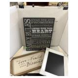 Family Signs & Frame
