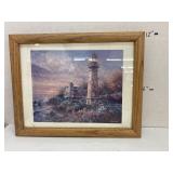 Framed Lighthouse Picture