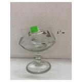 Silver Etched MCM Compote