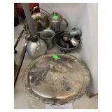 Vntg Metal Items, Pewter, One Has Broken Leg