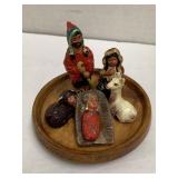 Hand Carved Nativity Set from Peru