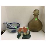 Vntg John Wright Cast Iron Cottage Door Stop,