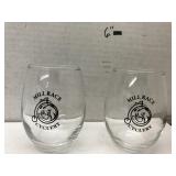 Mill race cycle Roy wine glasses