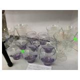 Optic Luster Glasses and Susanï¿½s Lavender Glasses