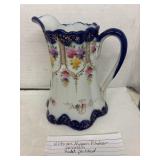 Victorian Nippon Pitcher- hand painted