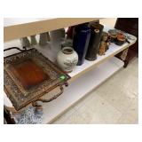 Serving Tray, Vases, Misc Decor