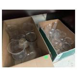 2cnt Boxes of Clear Vases