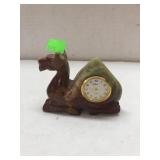 Carved Stone Camel Clock