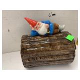 Vntg Rare Uniebok Gnome trinket Dish, cracked
