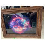 Galaxy Picture Wood Frame