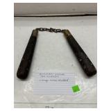 Nunchucks Vintage Metal Studded
