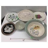 Vntg Bowls , Plates , Lusterware