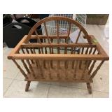 Wooden Magazine Rack