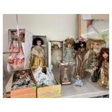 11 Porcelain Dolls