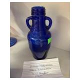 Vntg Madera Cobalt Blue Bottle