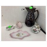Misc, Vntg Ceramic Car, ashtrays Hand