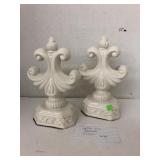 Set of 2 Fleur Dï¿½Leis Bookends