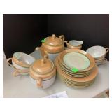 Vintage Noritake China orange peach lusterware