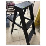 Black Wooden Step Ladder