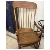 Antique Bent Wood Rocking Chair