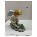 Angel and Frog Garden Figure