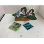 Stained Glass Butterfly and Coaster